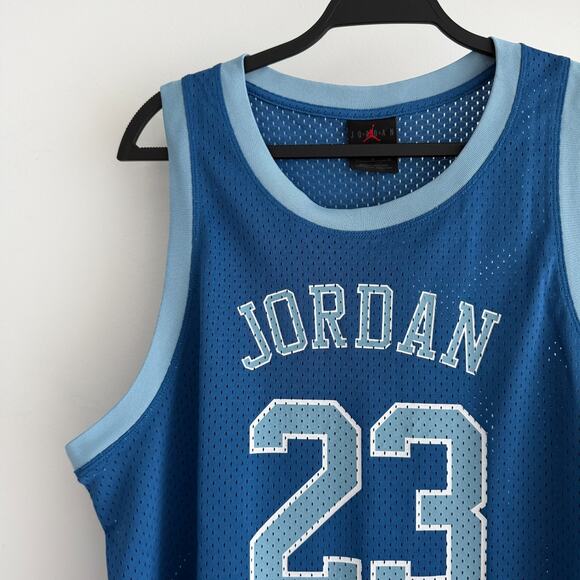 Nike Air Jordan Jersey Dress Blue Heritage Mesh 23 Basketball UNCD05029-407 - Picture 3 of 12